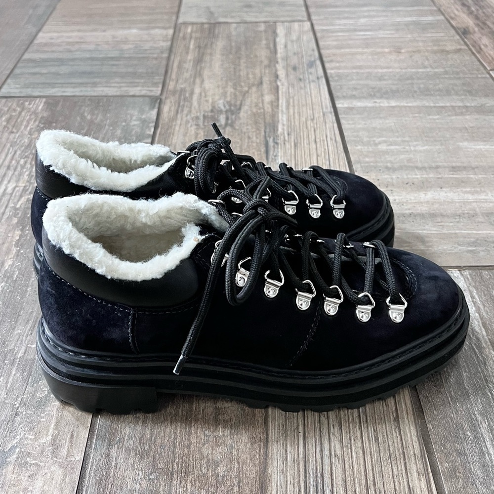 SCHUTZ Lucille Faux Shearling Lined Ankle Boot size 8.5 - Picture 5 of 11